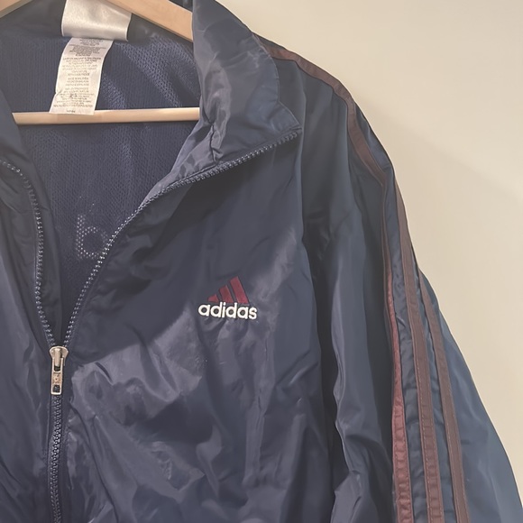Adidas Navy Windbreaker Jacket Size small - Picture 3 of 5